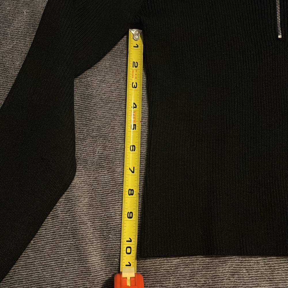 NWT Ribbed Half Zip - Picture 3 of 4